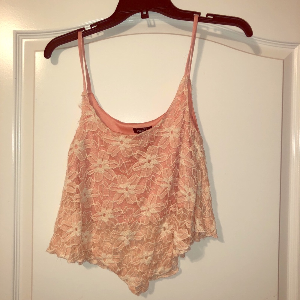 Pink crop top